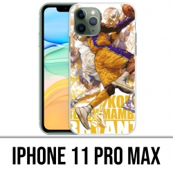 Coque iPhone 11 PRO MAX - Kobe Bryant Cartoon NBA