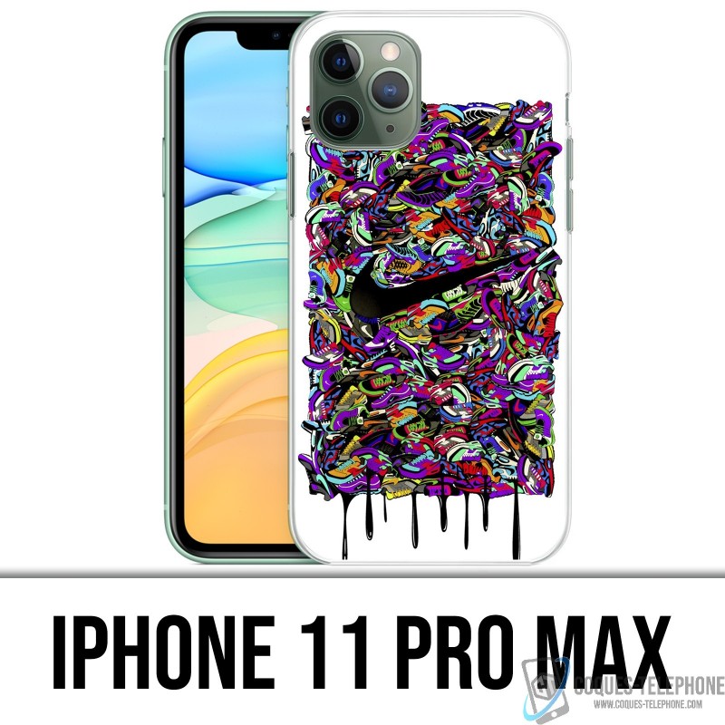 Coque iPhone 11 PRO MAX - Nike Sneakers Art