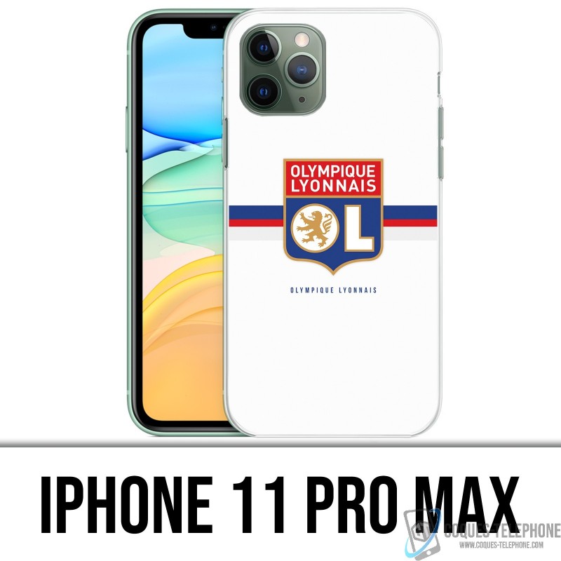 Coque iPhone 11 PRO MAX - OL Olympique Lyonnais logo bandeau