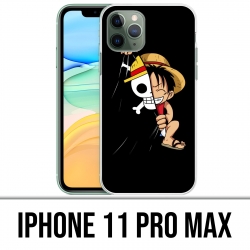 Coque iPhone 11 PRO MAX - One Piece baby Luffy Drapeau