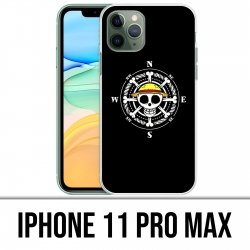 Coque iPhone 11 PRO MAX - One Piece logo boussole