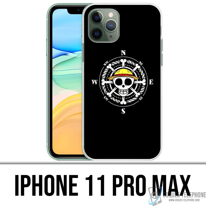 Funda iPhone 11 PRO MAX - Logotipo de la brújula de una pieza