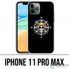 iPhone 11 PRO MAX Custodia - Logo della bussola in un pezzo unico
