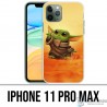 Coque iPhone 11 PRO MAX - Star Wars baby Yoda Fanart