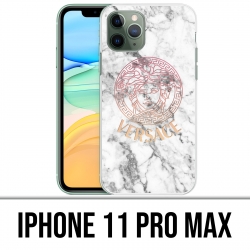 iPhone 11 PRO MAX Case - Versace Marmor weiß