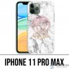 Coque iPhone 11 PRO MAX - Versace marbre blanc