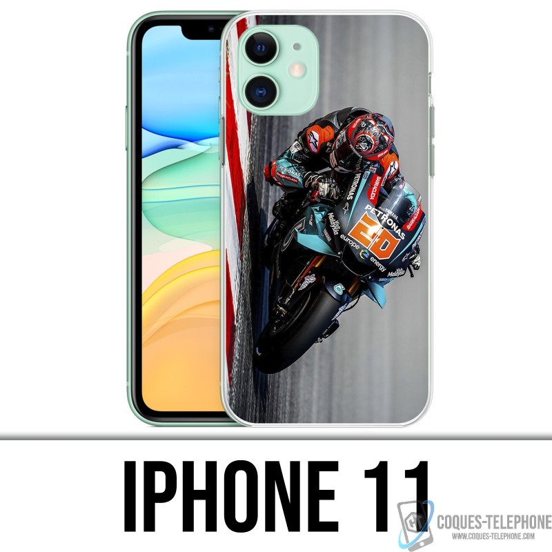 Coque iPhone 11 - Quartararo MotoGP Pilote
