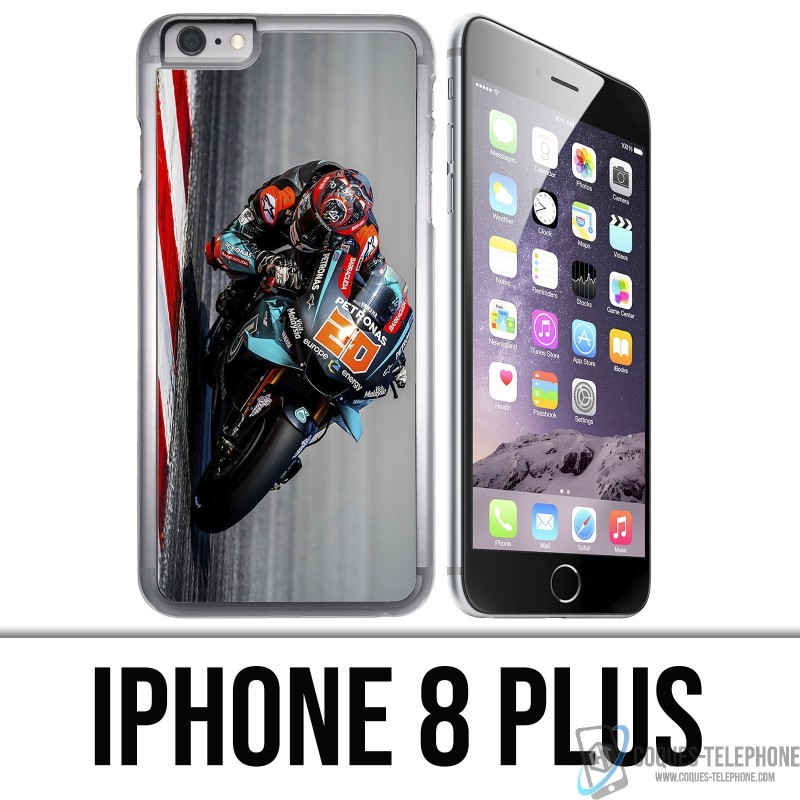 Coque iPhone 8 PLUS - Quartararo MotoGP Pilote