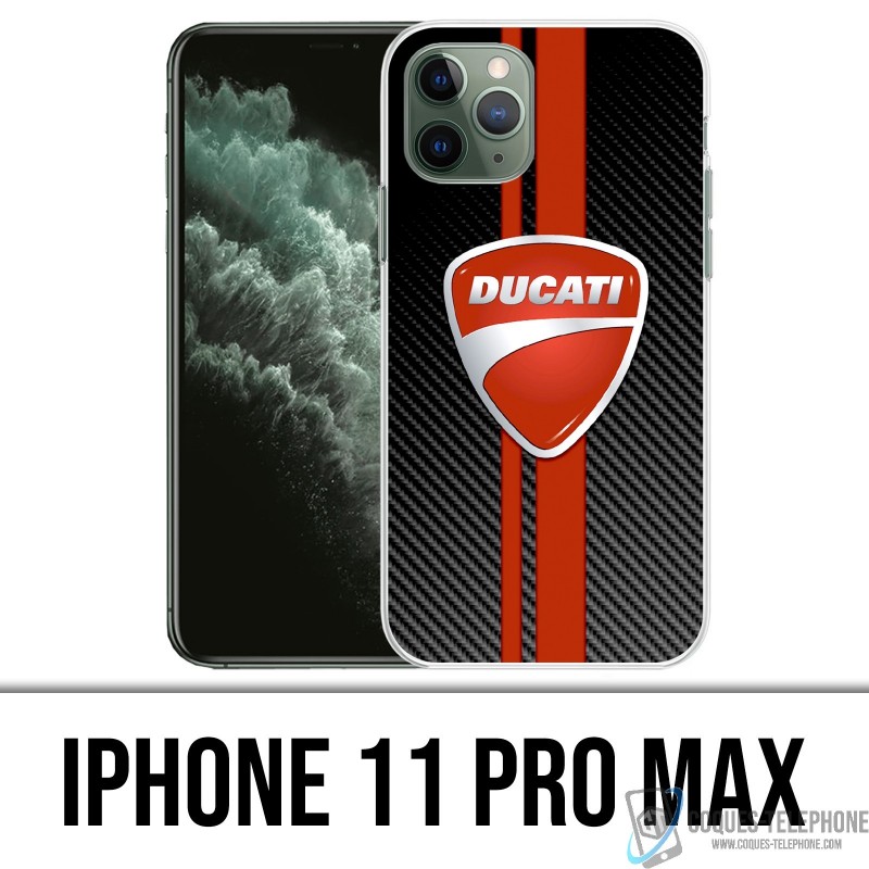 Coque iPhone 11 PRO MAX - Ducati Carbon