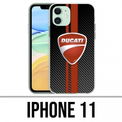 Coque iPhone 11 - Ducati Carbon