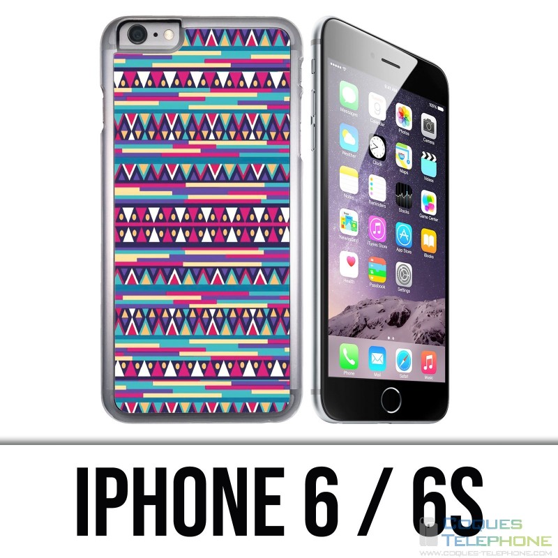 Custodia per iPhone 6 / 6S - Azteque rosa