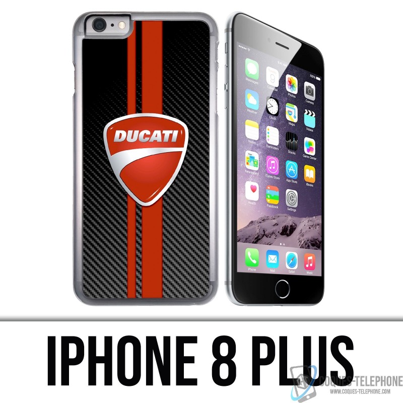 Custodia per iPhone 8 Plus - Ducati Carbon