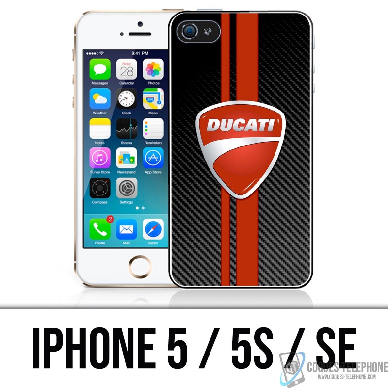 IPhone 5 / 5S / SE case - Ducati Carbon