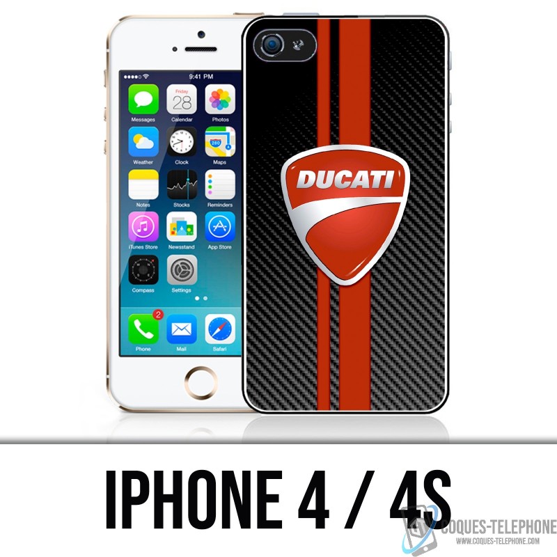 Coque iPhone 4 / 4S - Ducati Carbon