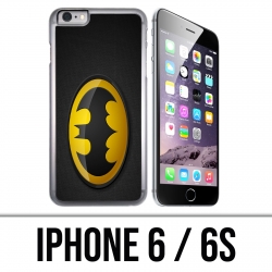 Funda iPhone 6 / 6S - Batman Logo Classic Amarillo Negro
