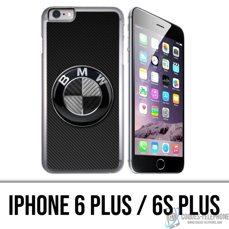Coque iPhone 6 PLUS / 6S PLUS - Bmw Logo Carbone