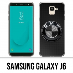 Coque Samsung Galaxy J6 - Bmw Logo Carbone