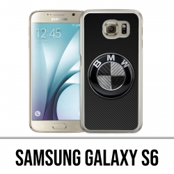 Coque Samsung Galaxy S6 - Bmw Logo Carbone
