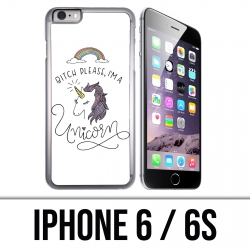 Coque iPhone 6 / 6S - Bitch Please Unicorn Licorne