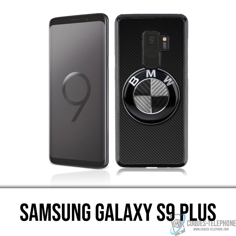 Carcasa Samsung Galaxy S9 Plus - Logotipo de Bmw Carbon