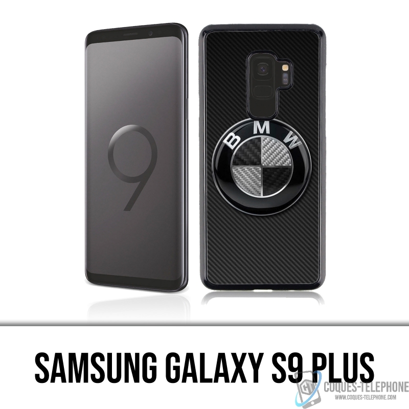 Custodia Samsung Galaxy S9 Plus - Logo Bmw Carbon