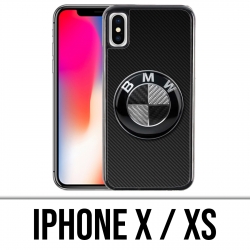 Carcasa iPhone X / XS - Logotipo Bmw Carbon