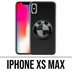 Coque iPhone XS MAX - Bmw Logo Carbone