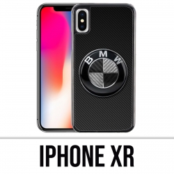 Coque iPhone XR - Bmw Logo Carbone