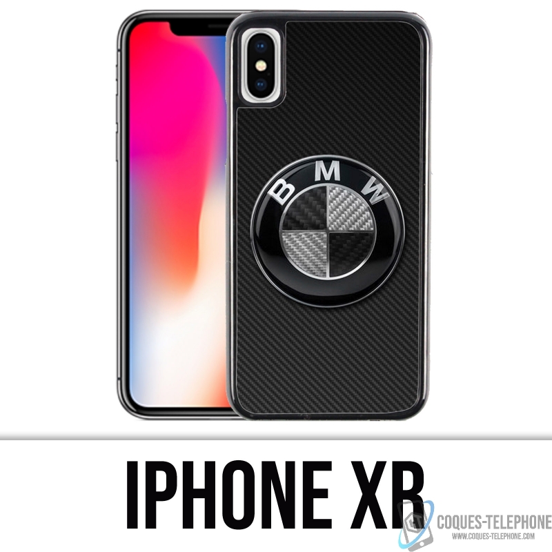 Custodia per iPhone XR - Logo Bmw Carbon