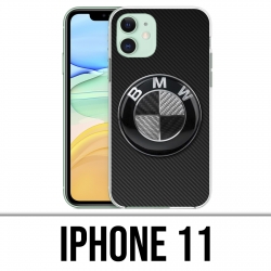 Coque iPhone 11 - Bmw Logo Carbone
