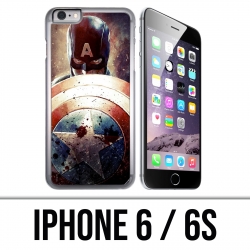 Funda para iPhone 6 / 6S - Captain America Grunge Avengers