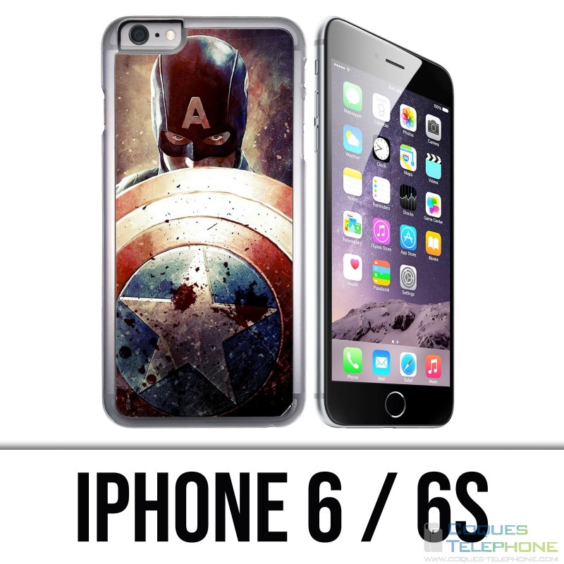 IPhone 6 / 6S Case - Captain America Grunge Avengers
