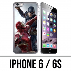 Custodia per iPhone 6 / 6S - Captain America Iron Man Avengers Vs