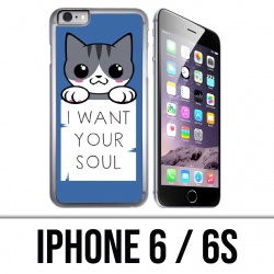 Coque iPhone 6 / 6S - Chat I Want Your Soul
