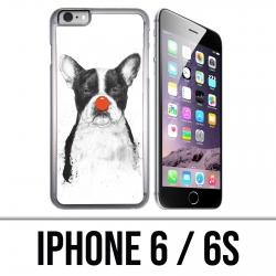 Custodia per iPhone 6 / 6S - Cane Bulldog Clown