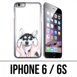 Custodia per iPhone 6 / 6S - Dog Husky Cheeks