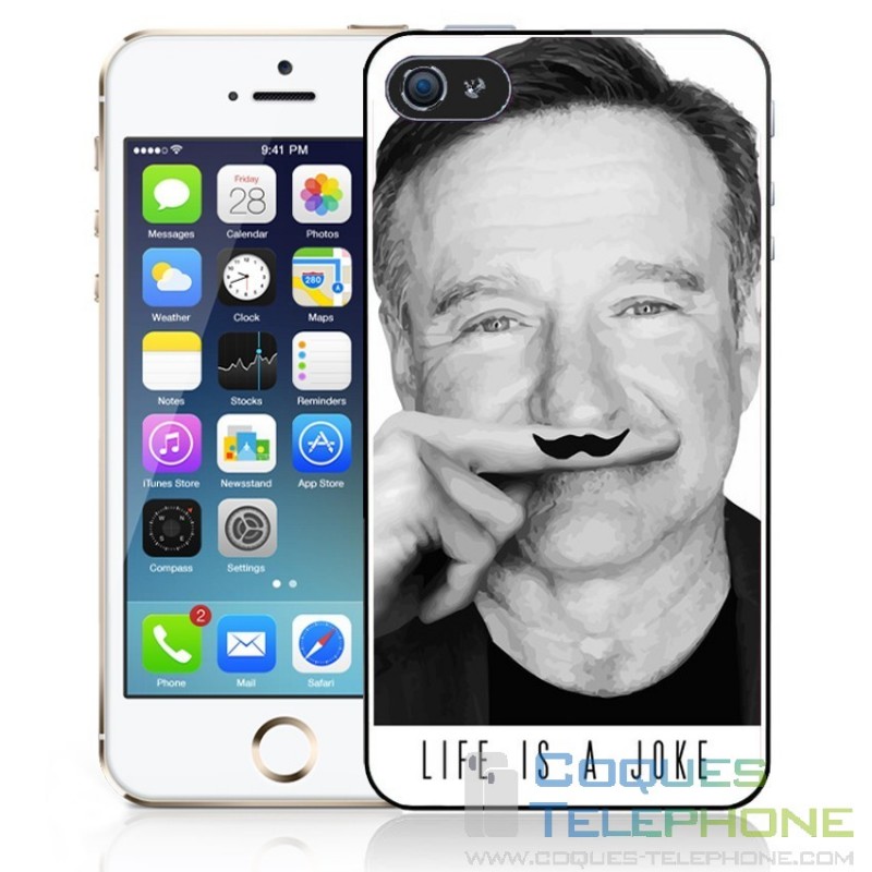 Coque téléphone Robin Williams - Life Is A Joke