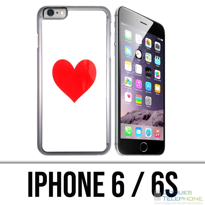 IPhone 6 / 6S Fall - rotes Herz