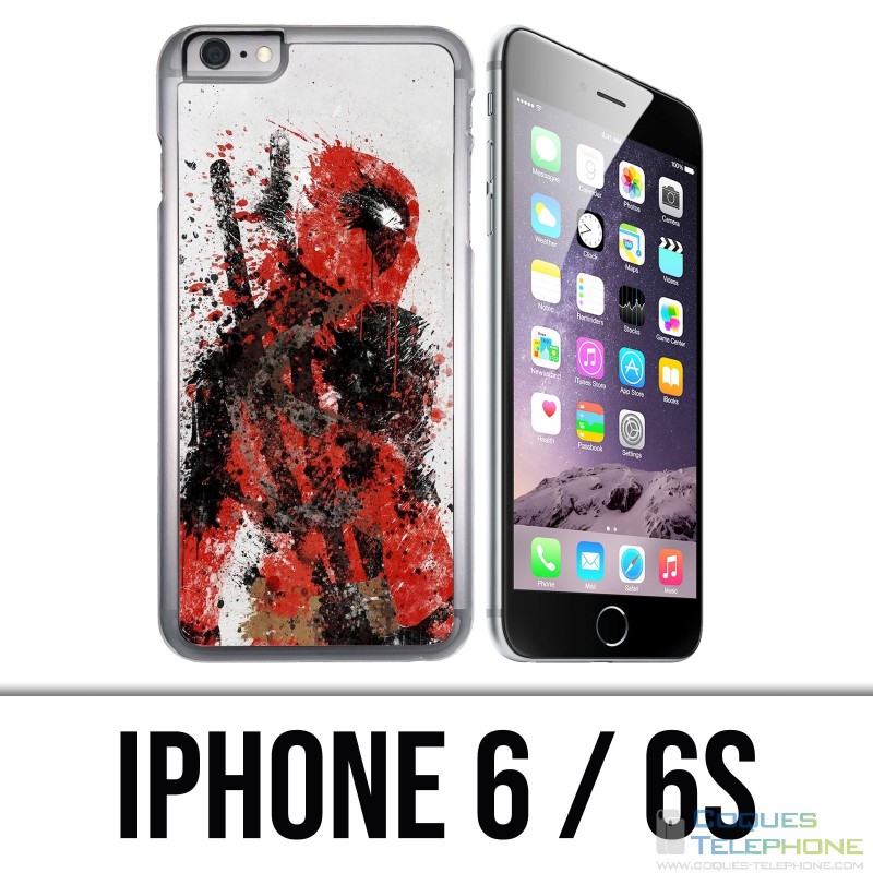 Custodia per iPhone 6 / 6S - Deadpool Paintart