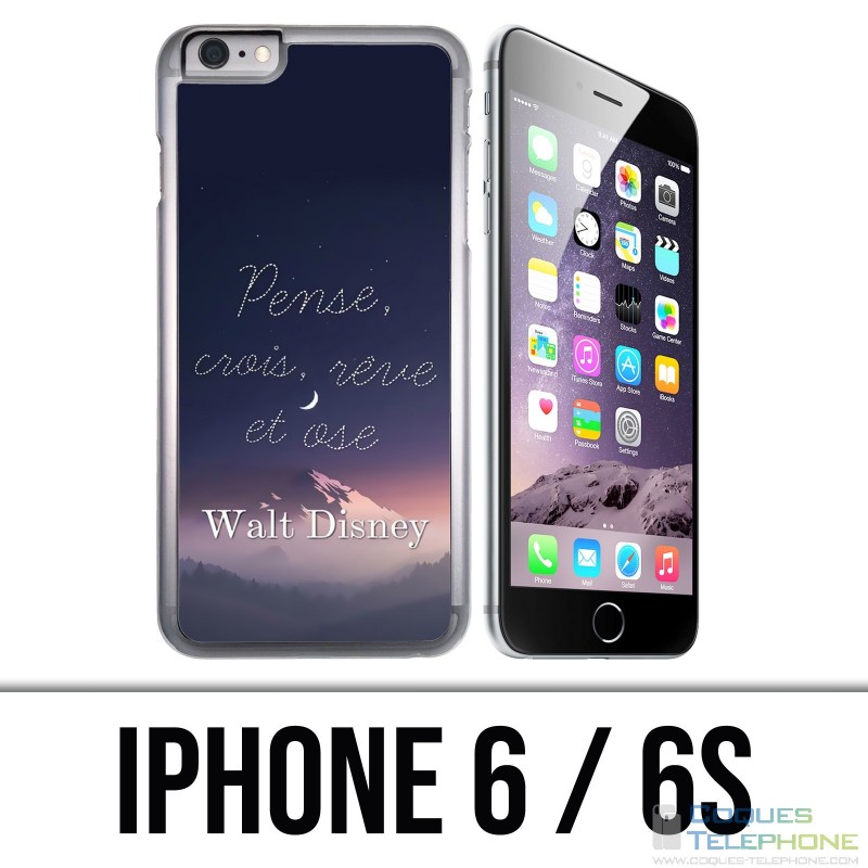 Funda para iPhone 6 / 6S - Cita de Disney Think Think Reve