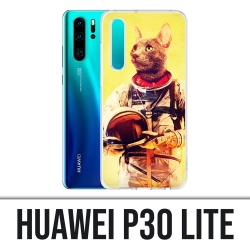 Coque Huawei P30 Lite - Animal Astronaute Chat