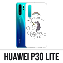 Huawei P30 Lite Case - Hündin bitte Einhorn Einhorn