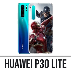 Coque Huawei P30 Lite - Captain America Vs Iron Man Avengers