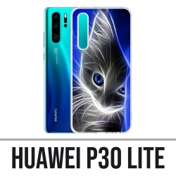 Coque Huawei P30 Lite - Chat Blue Eyes