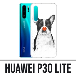 Funda Huawei P30 Lite - Perro Bulldog Payaso