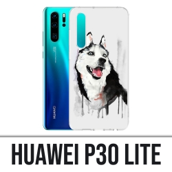 Huawei P30 Lite Case - Husky Splash Dog