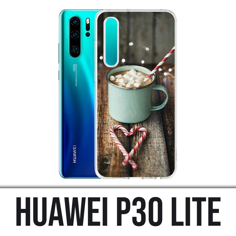 Coque Huawei P30 Lite - Chocolat Chaud Marshmallow