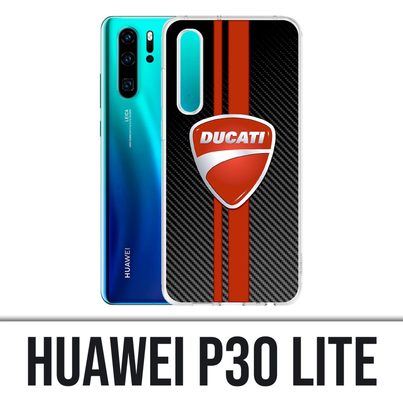 Cover Huawei P30 Lite - Ducati Carbon