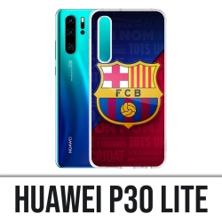 Custodia Huawei P30 Lite - Logo Football Fc Barcelona