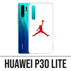Custodia Huawei P30 Lite - Jordan Basketball Logo White